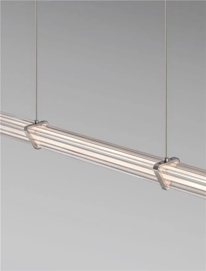 Lustra suspendata LED 2700K PHEME nickel satinat