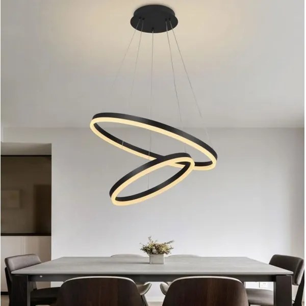 Lustră LED dimabilă pe cablu Brilagi CIRCLE LED/70W/230V 3000-6500K negru + telecomandă