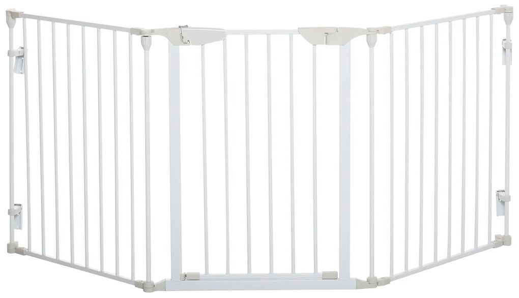 PawHut Gard Pliabil și Modular pentru Câini cu 3 Panouri Alb | Aosom Romania