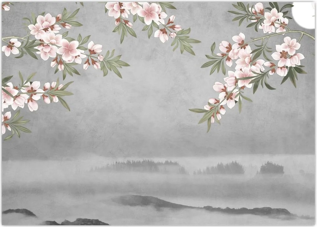 Tablou - Peisaj cu lună (70x50 cm)