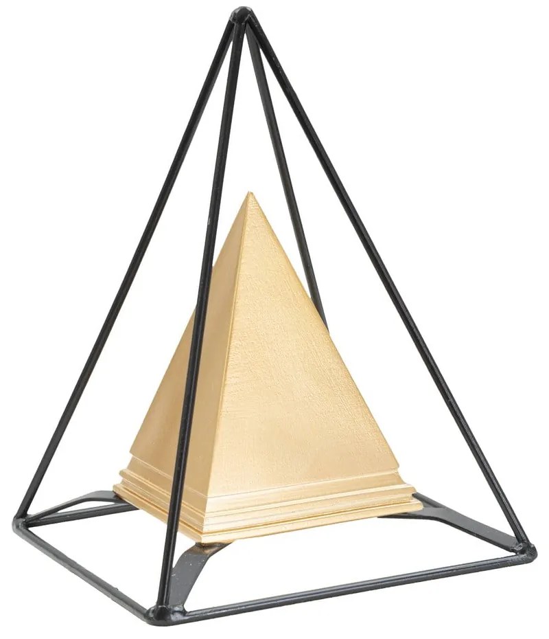 Statuetă metalică în decor auriu Mauro Ferretti Piramid
