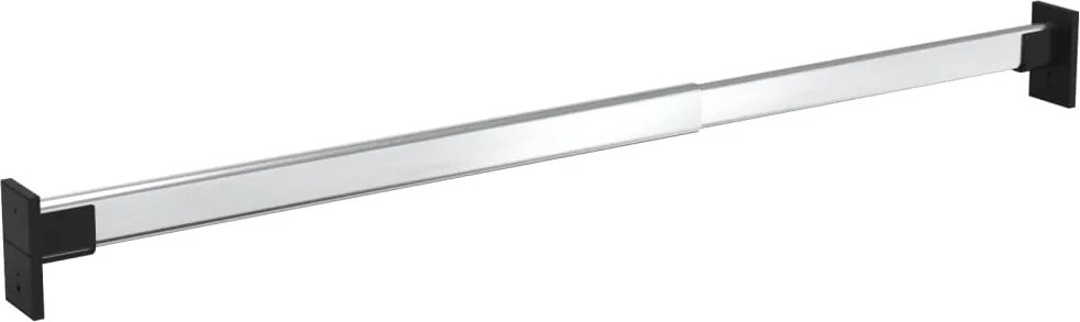 vidaXL Șine telescopice pentru dulap, 2 buc., argintiu, 58-100 cm