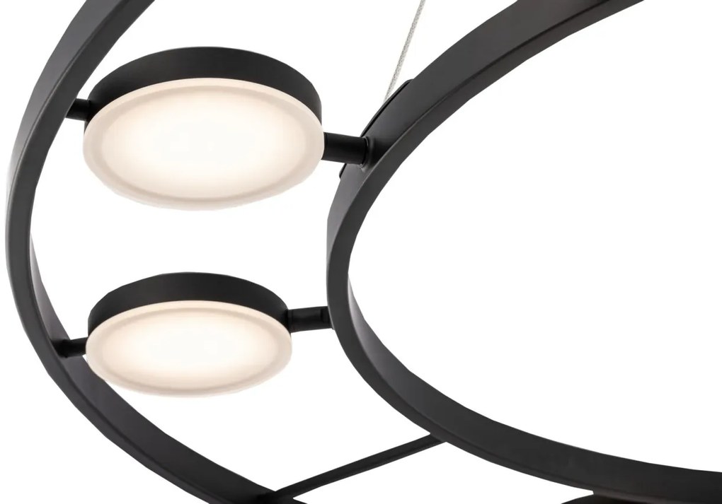 Lustra suspendata LED design tehnic Fad negru MYMOD070PL-L63B3K