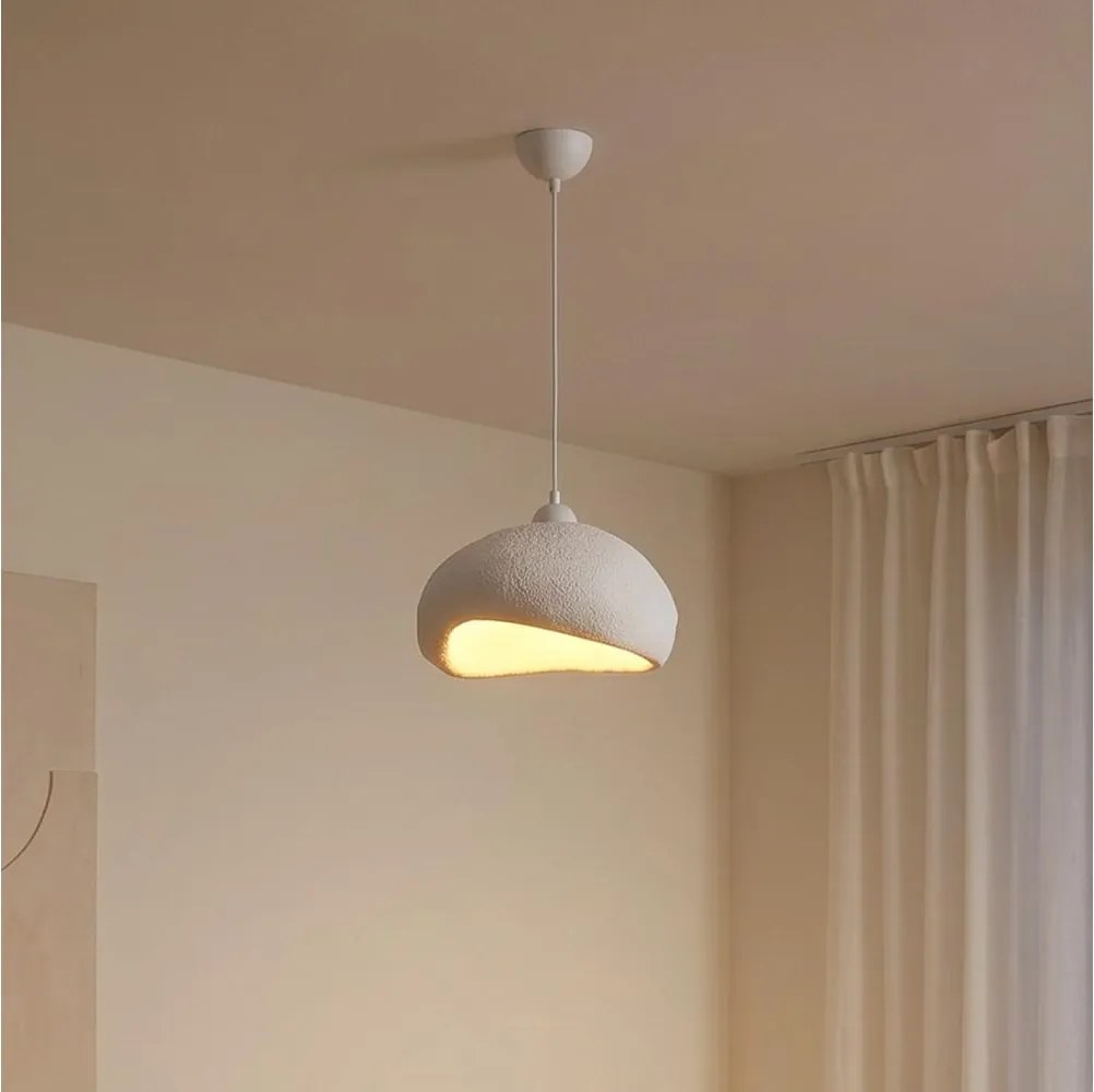 Brilagi - Lampă suspendată WABI SABI pe cablu, 1xE27/40W/230V, Ø 32 cm, albă