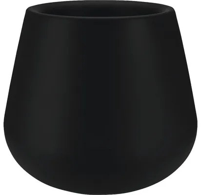 Ghiveci Pure Cone rotund, Ø 45 cm, H 36,3 cm, negru