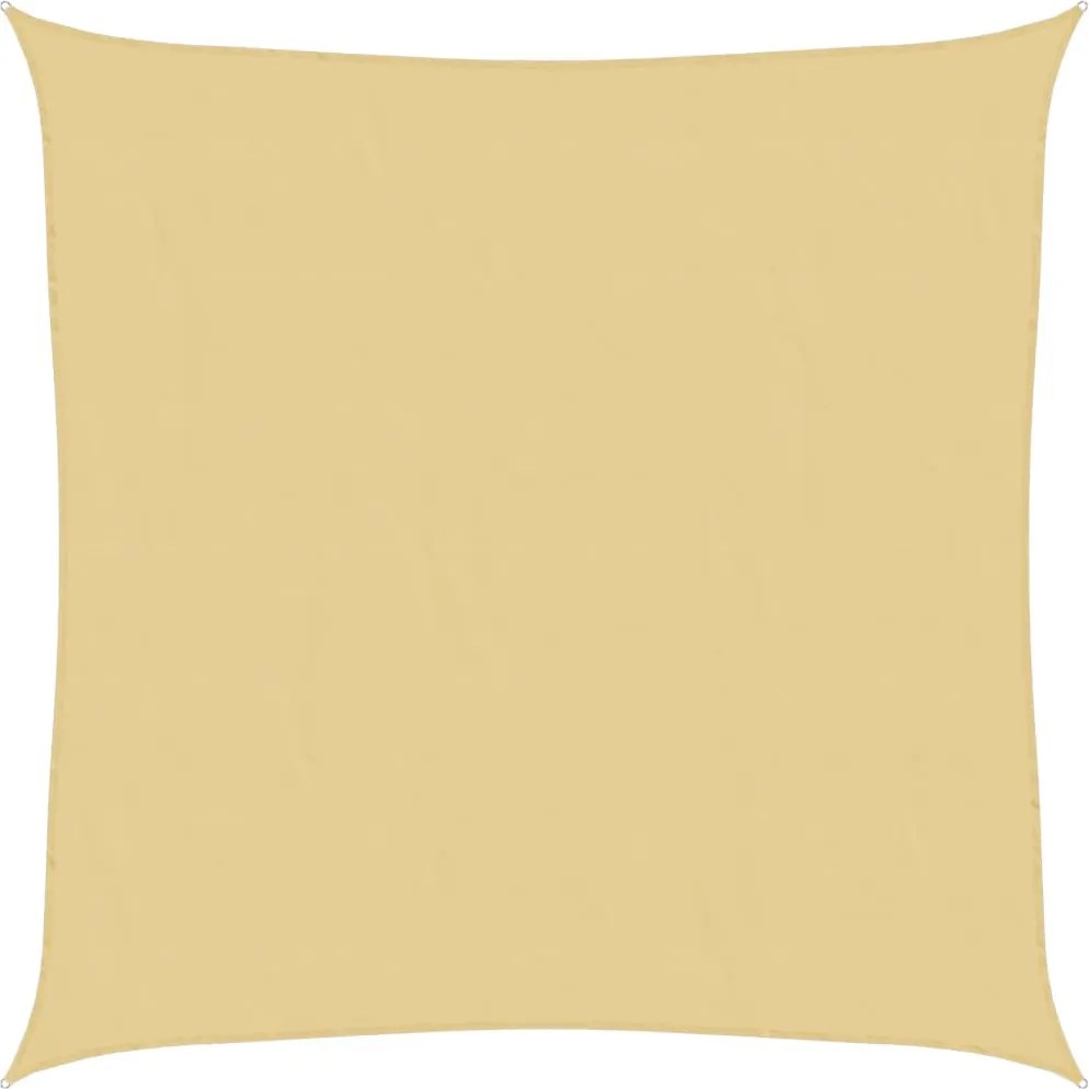 vidaXL Parasolar, nisipiu, 2,5x2,5 m, 100% poliester Oxford