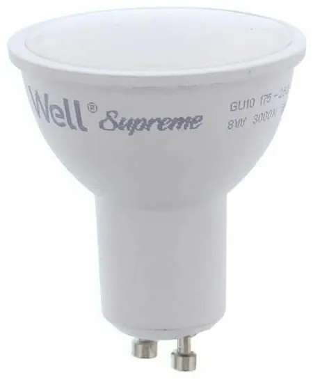 Spot LED MR16 GU10 8W 230V lumina calda Well