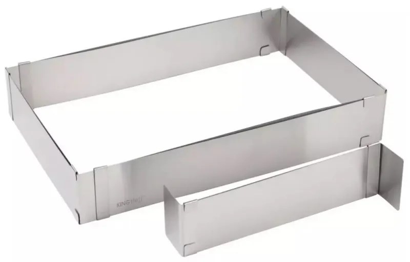 Forma de copt Kinghoff KH 1907, Reglabila 27,5-52,4 cm, Otel inoxidabil, Argintiu