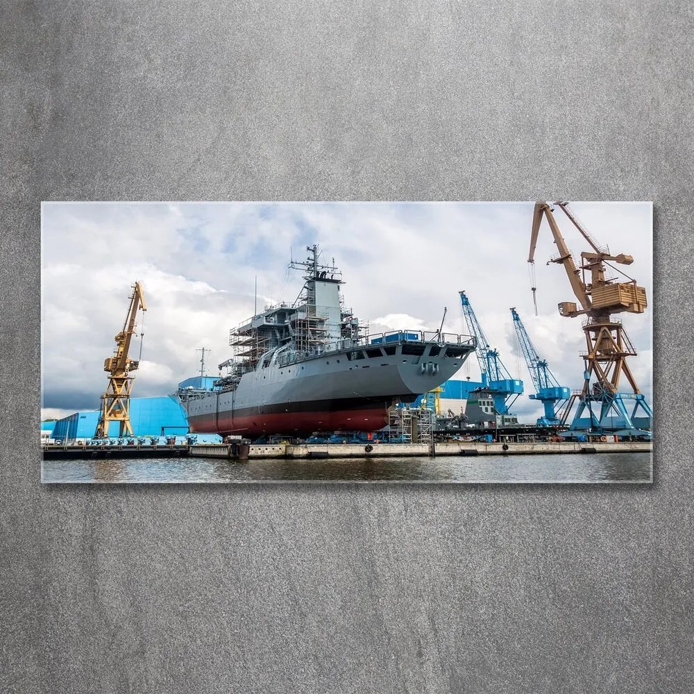 Tablou acrilic Navă șantier naval
