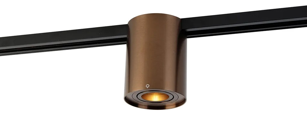 Spot de șină modern monofazat bronz închis - Rondoo Up
