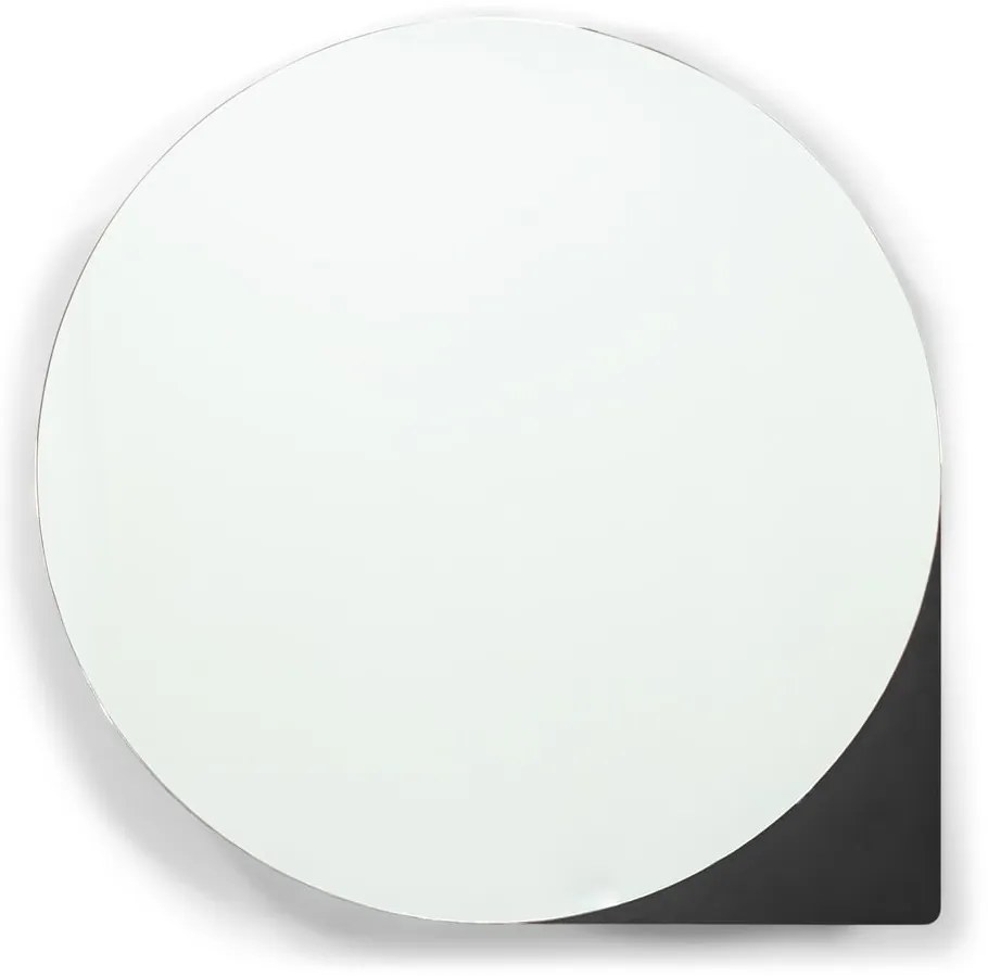 Dulap de baie negru suspendat/cu oglindă din metal 55x55 cm Sonnet – Spinder Design