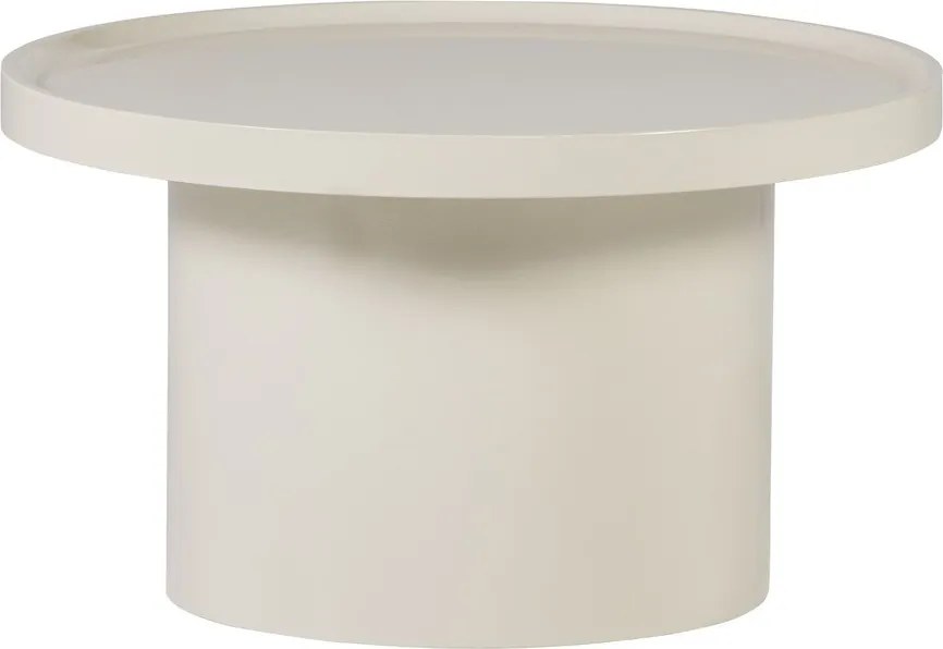 Măsuță de cafea grej rotundă ø 70 cm Veluna – WOOOD