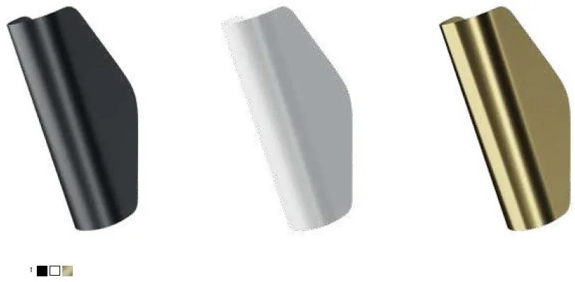 Aplica de perete cu lumina ambientala, design minimalist Notta negru