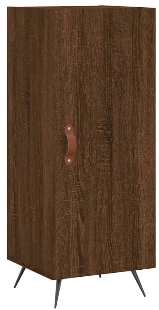 vidaXL Servantă, stejar maro, 34,5x34x90 cm, lemn compozit