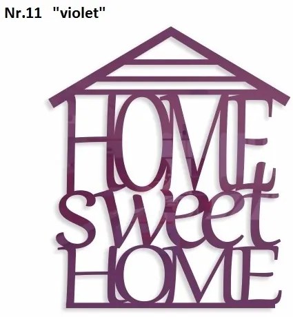 Home Sweet Home inscripție decorativă pe perete Albastru închis