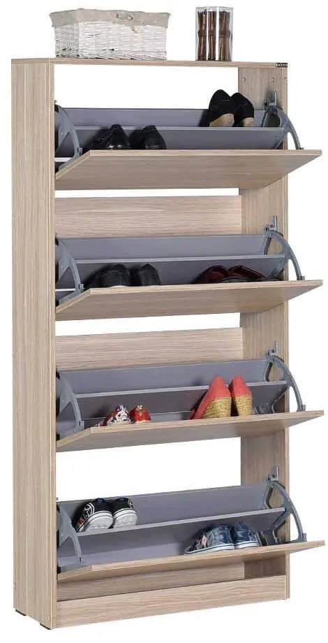 Pantofar Adore XL, 4 compartimente, capacitate 24 perechi incaltaminte, 73 x 157 x 26 cm