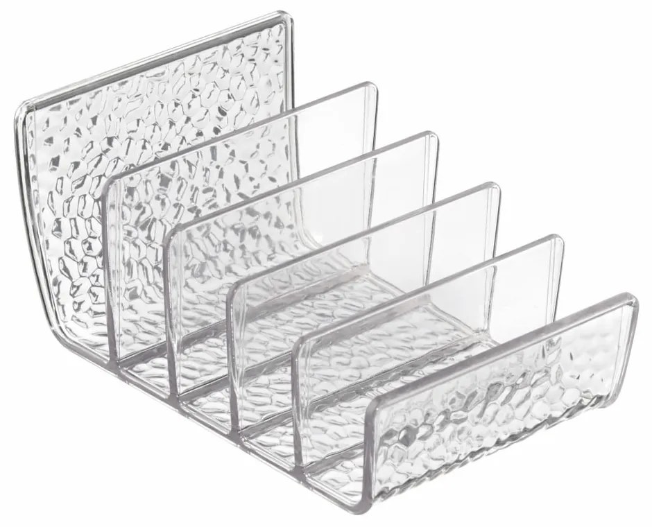 Organizator transparent pentru palete de machiaj iDesign Rain