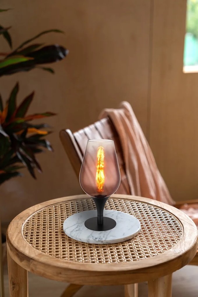 Veioza/Lampa de masa design modern LAVUS negru/cupru