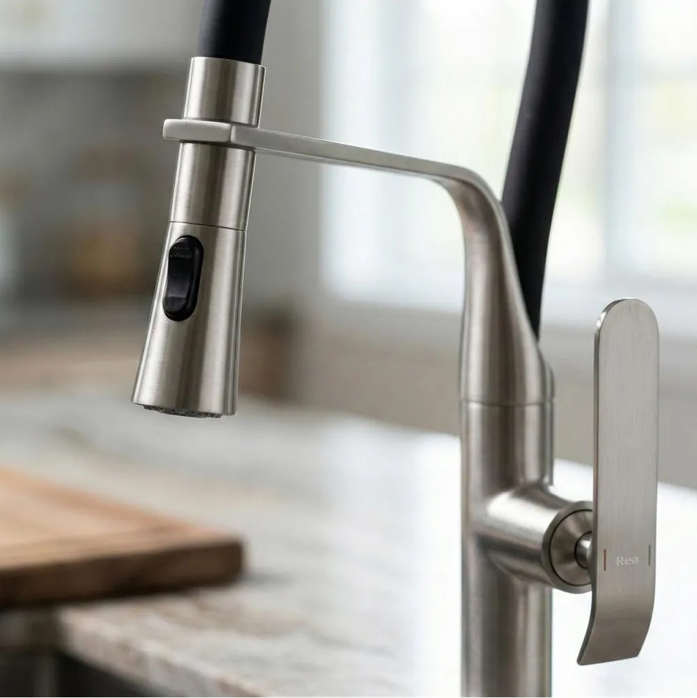 Baterie bucatarie Rea Castor crom periat