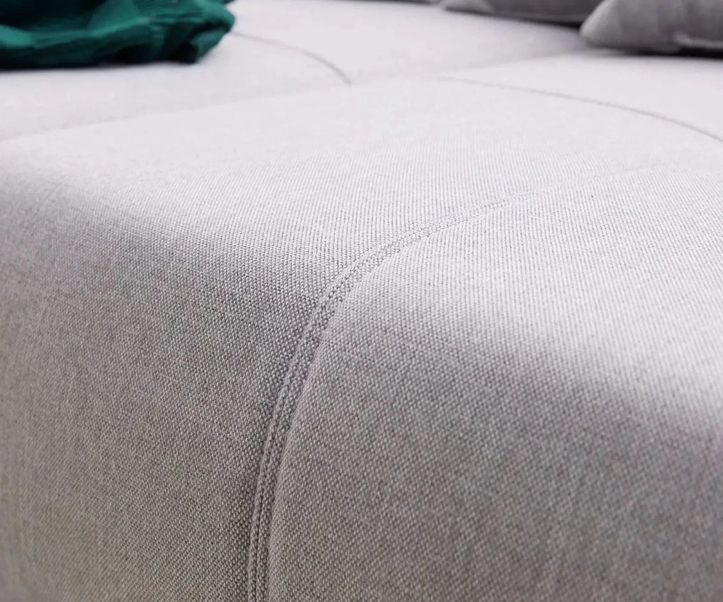 Canapea extensibilă dumonde cu 2 lăzi de depozitare si sezut confortabil din spuma high-density, Verona Enjoy Grey 310x100 cm