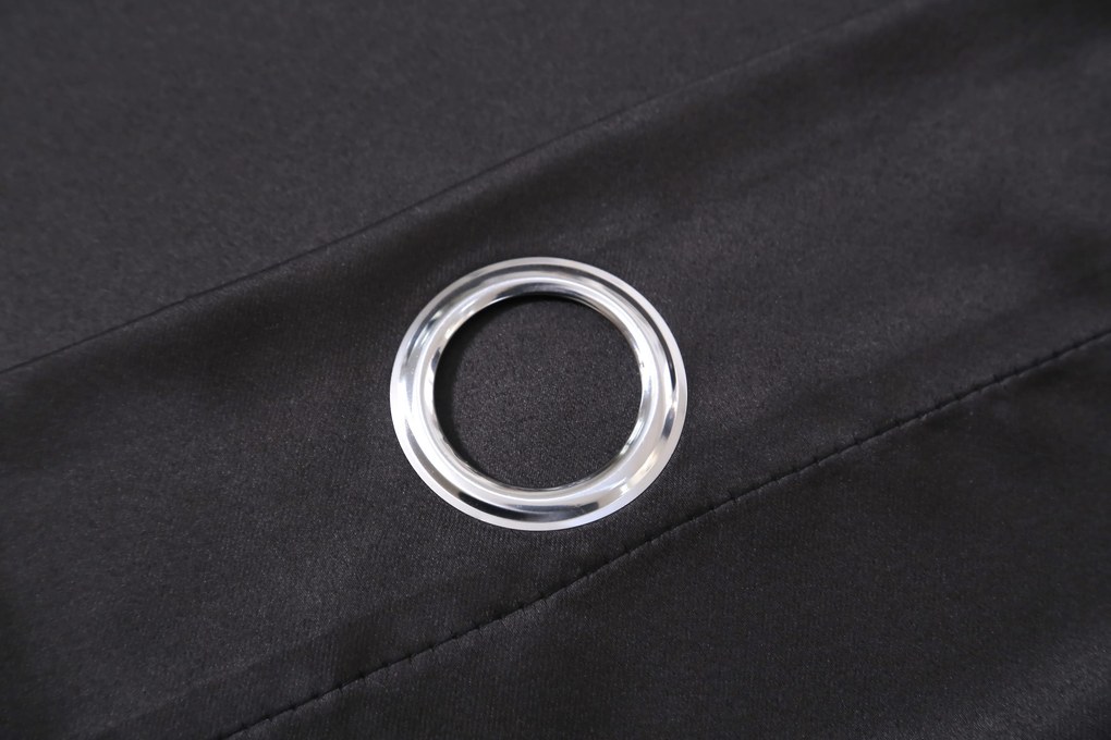 2x draperie neagra OXFORD 140x250 cm