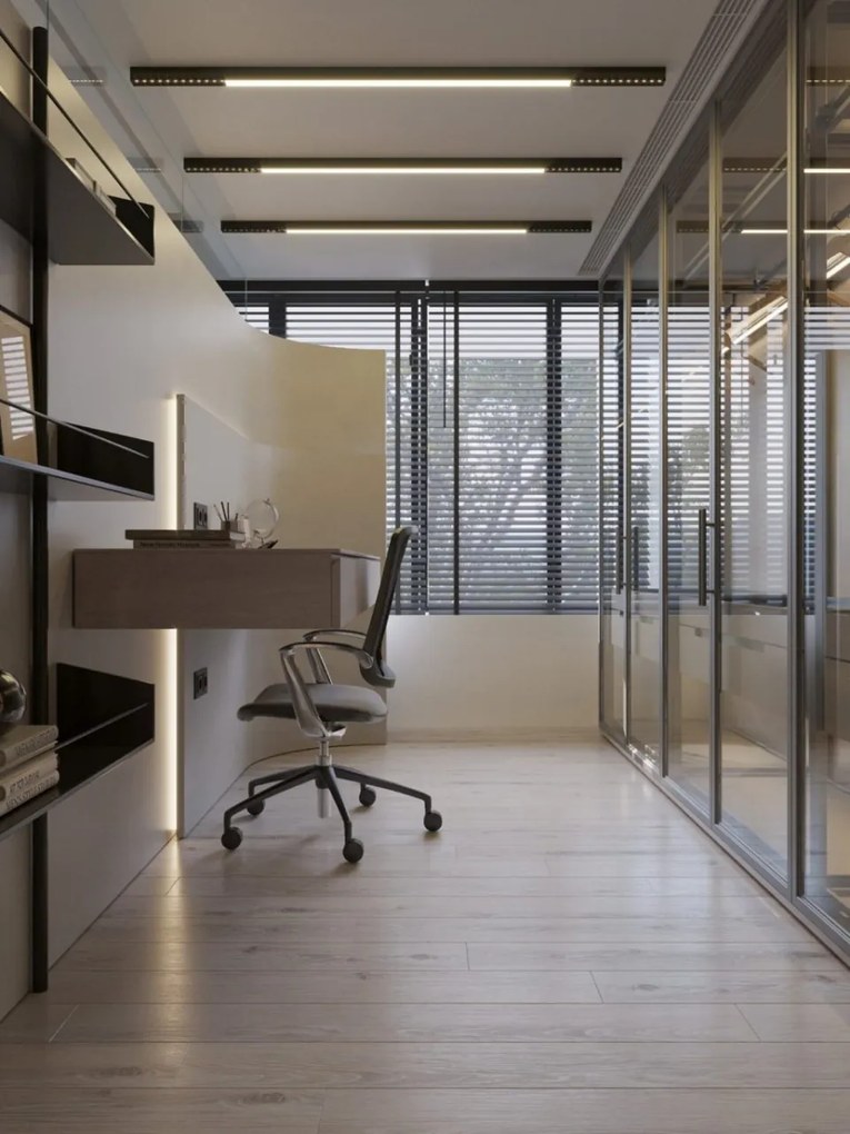 Plafoniera liniara neagra LED Rx 160cm