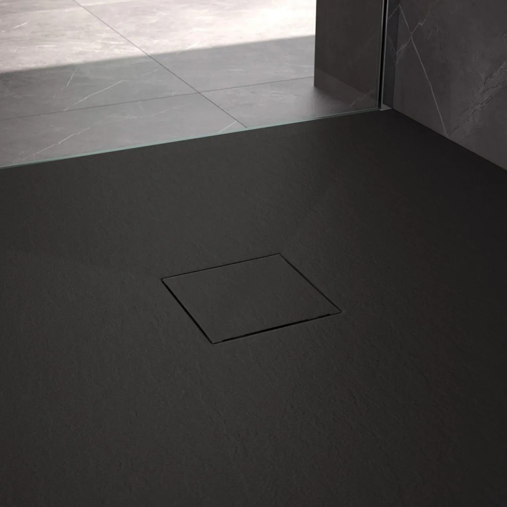 Cadita pentru dus Magnum neagra 90x90