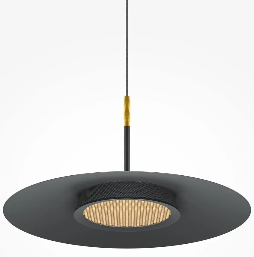 Lustra/Pendul LED design modern El 35cm negru/auriu
