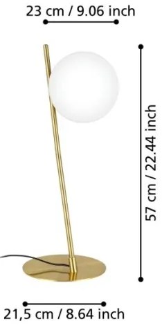 Lampă de masă Eglo 900868 RONDO 1xE27/40W/230V