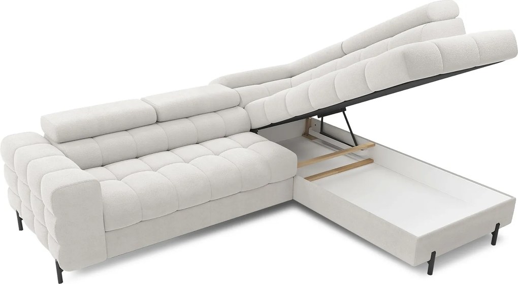 Colțar lemn masiv Ferry Extensibil Material Amore 01, 276 × 72 × 200 cm