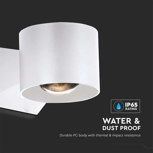 Aplică LED de exterior LED/5W/230V 3000K IP65 alb