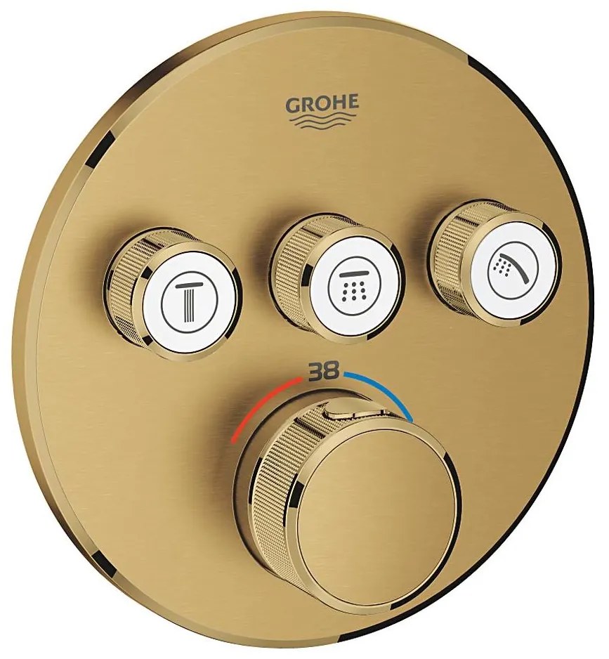 GROHE 29121GN0 GROHTHERM SMARTCONTROL – baterie termostatică pentru duș, încastrată, aurie