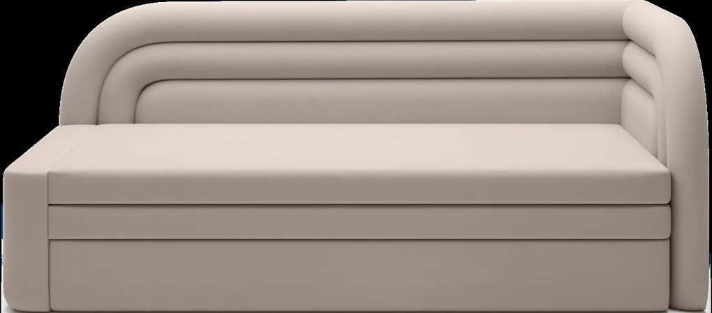 Canapea extensibila brat dreapta 3 locuri, ELTAP, Fabillo, 223x86x80 cm, lemn/poliester, bej