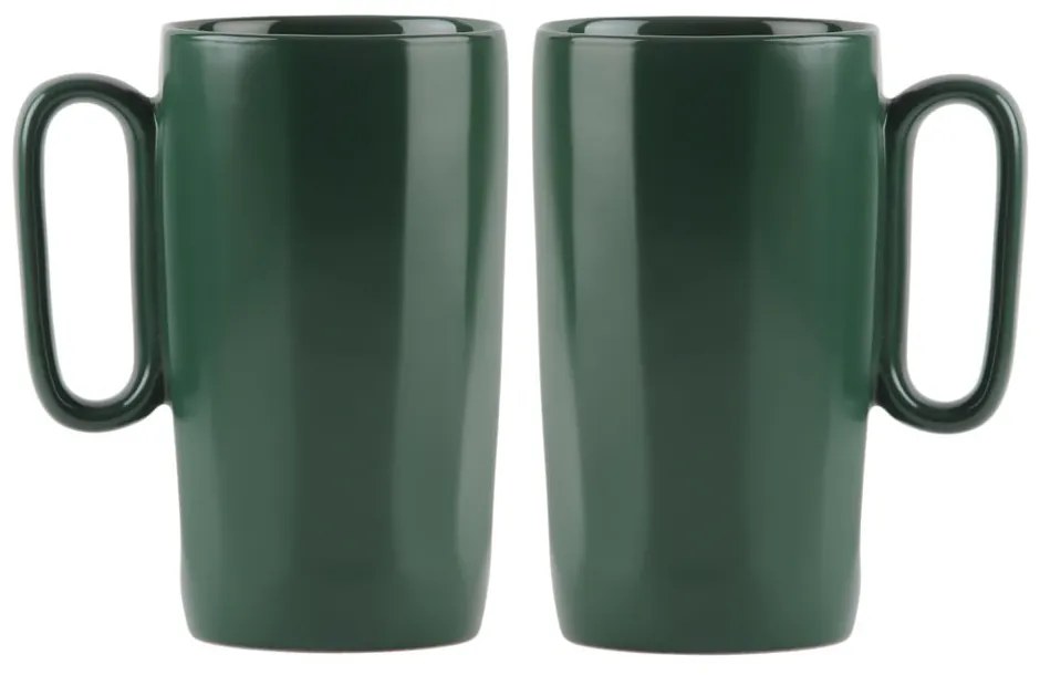 Căni verde-închis 2 buc. din gresie 330 ml Fuori – Vialli Design