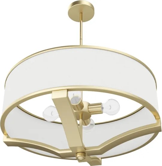 Open Design OR84818 - Lustra cu tijă GERDO 4xE27/12W/230V alamă/alb