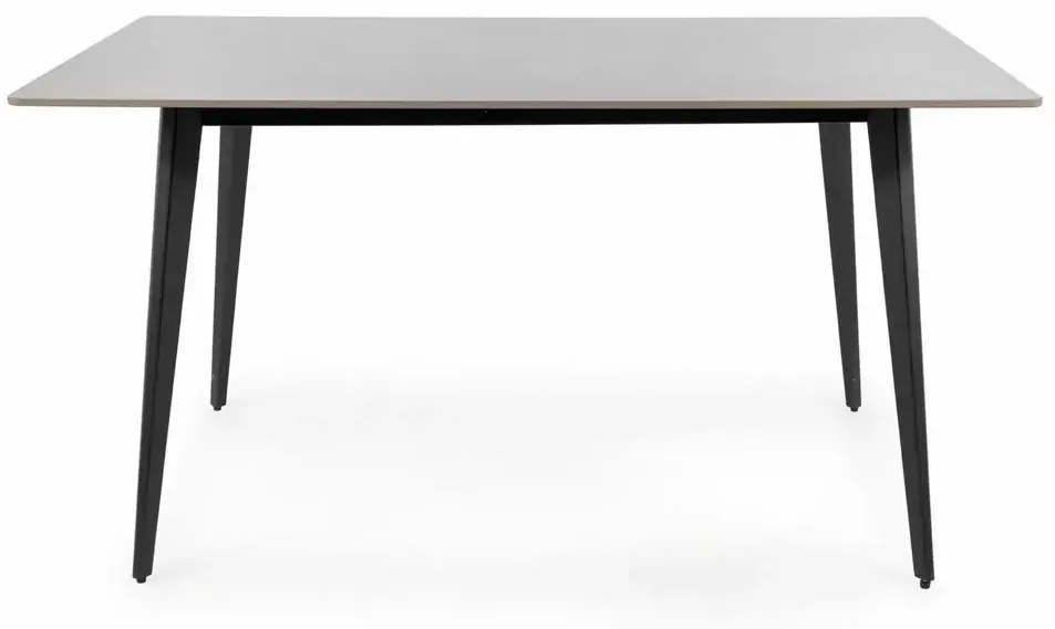 Masa Ivy gri/negru L140xl80 cm