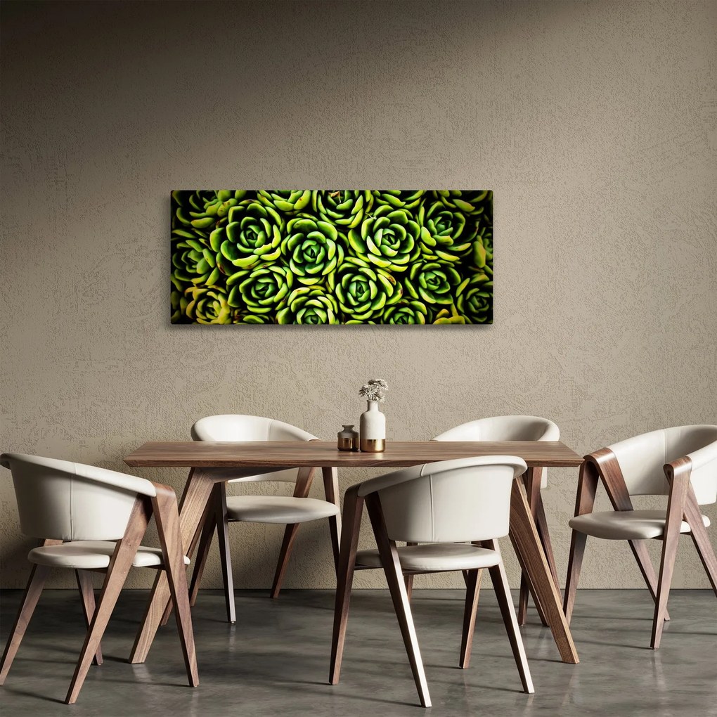 Tablou cu flori de piatră (120x50 cm)