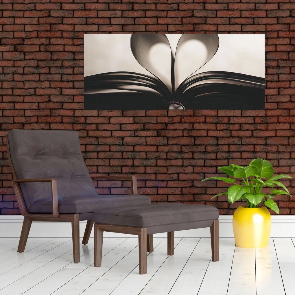 Tablou cu carte (120x50 cm)