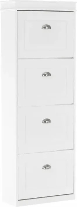 Pantofar SEBER TYP 3, alb, PAL, 54x24x152 cm