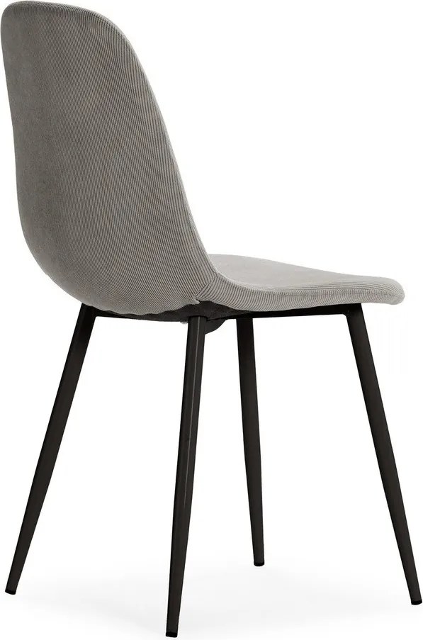 Scaune de dining gri-deschis 4 buc. tapițate Minka – Marckeric