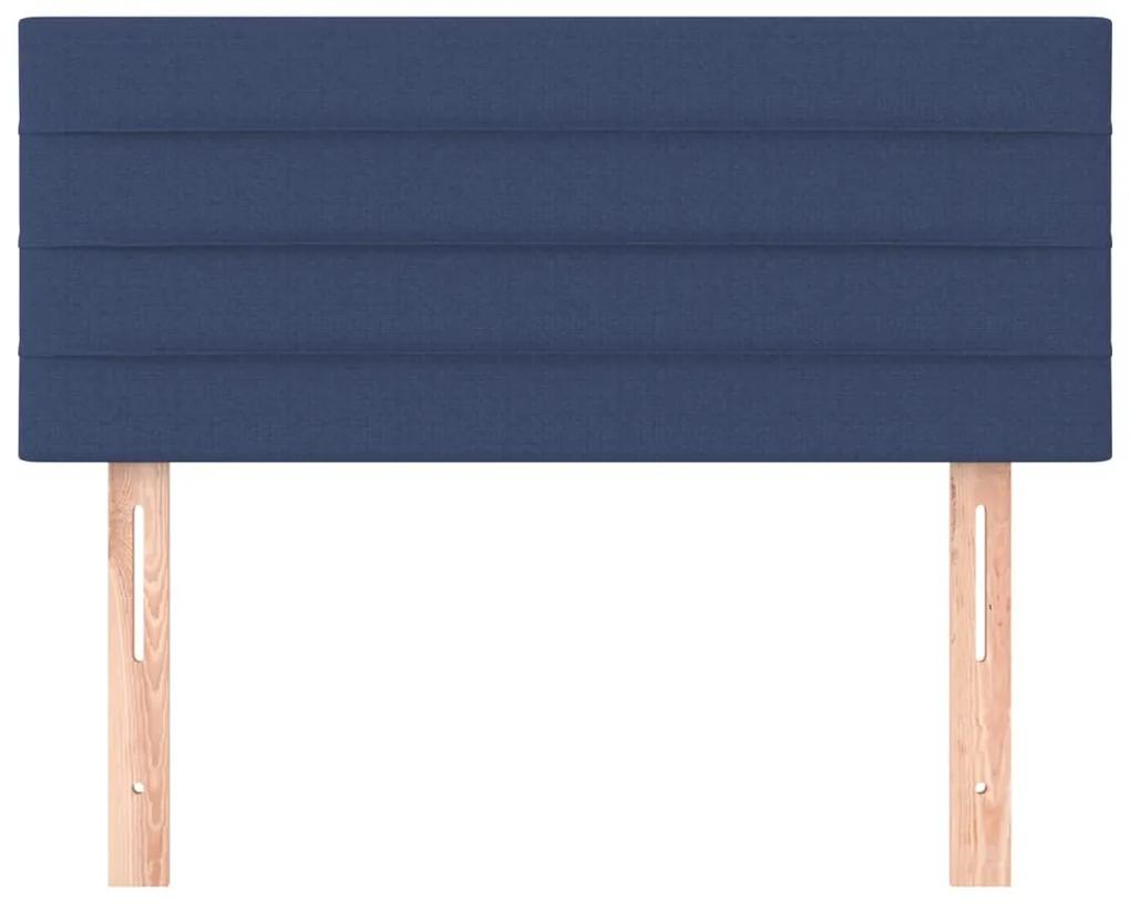 Tablie de pat, albastru, 100x5x78 88 cm, textil 1, Albastru, 100 x 5 x 78 88 cm