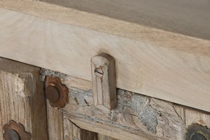 Bufet, natur, din lemn de tec, Flavigny