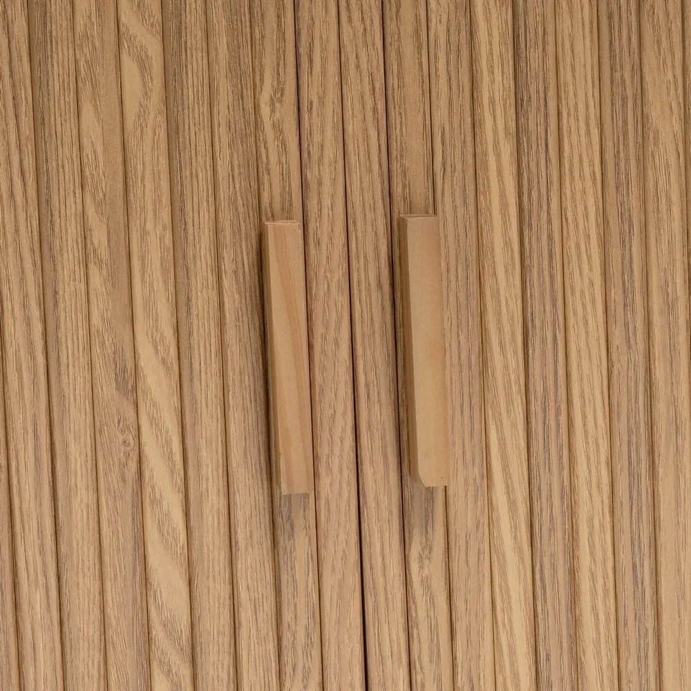 Bibliotecă în culoare naturală cu aspect de lemn de stejar 80x172x40 cm Elia – Casa Selección