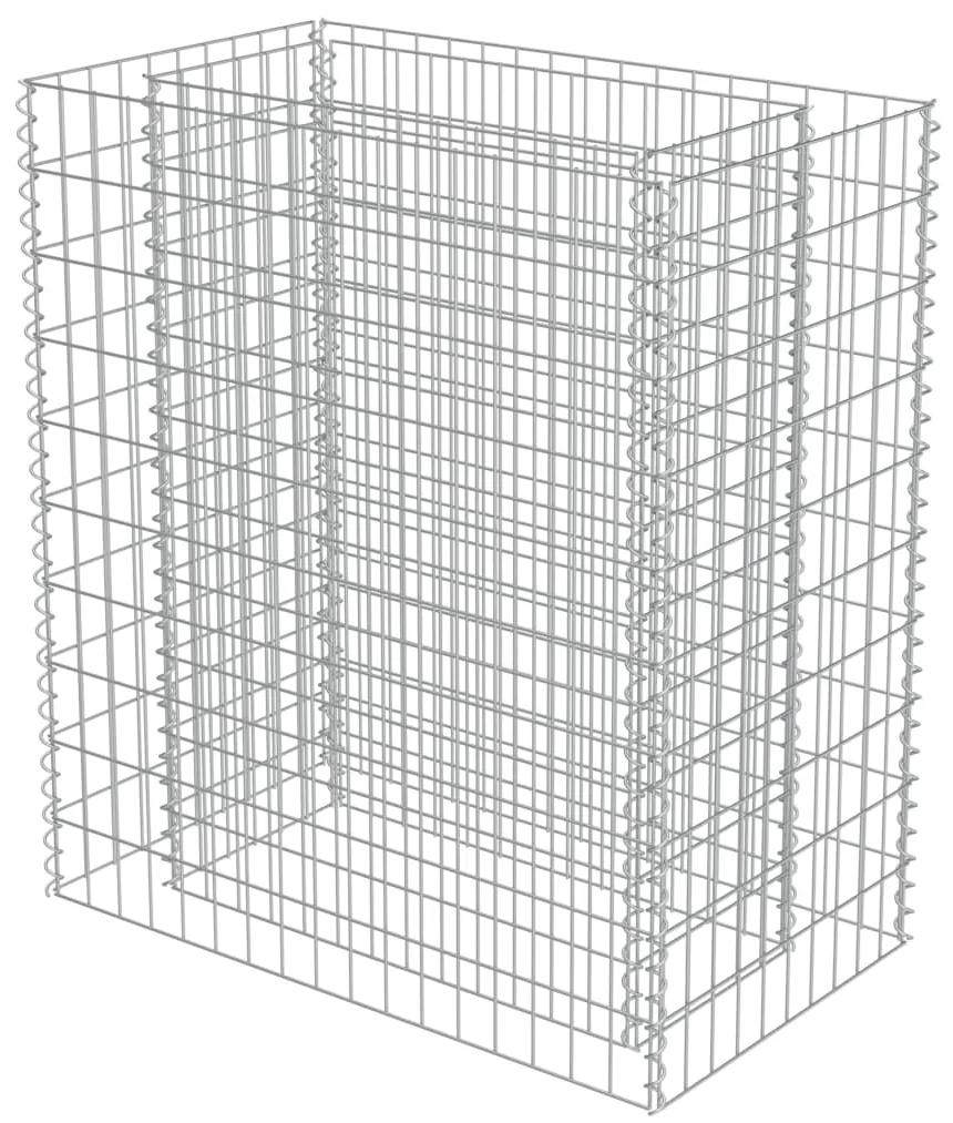 Strat inaltat gabion, 90x50x100 cm, otel galvanizat 1, 90 x 50 x 100 cm