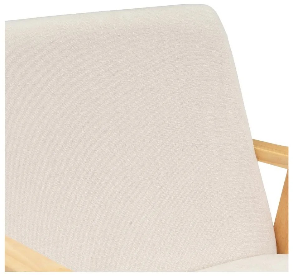 Fotoliu alb cu tapițerie din chenille Vintage – Casa Selección