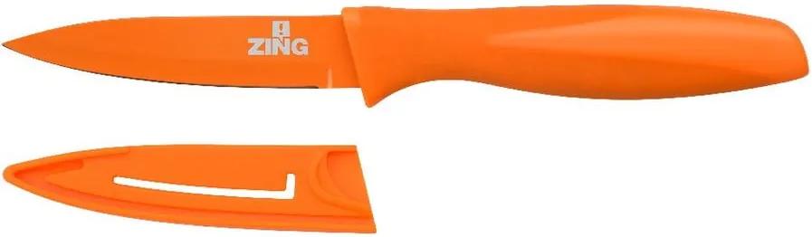 Cuțit cu protecție Premier Housewares Zing, 8,9 cm, portocaliu