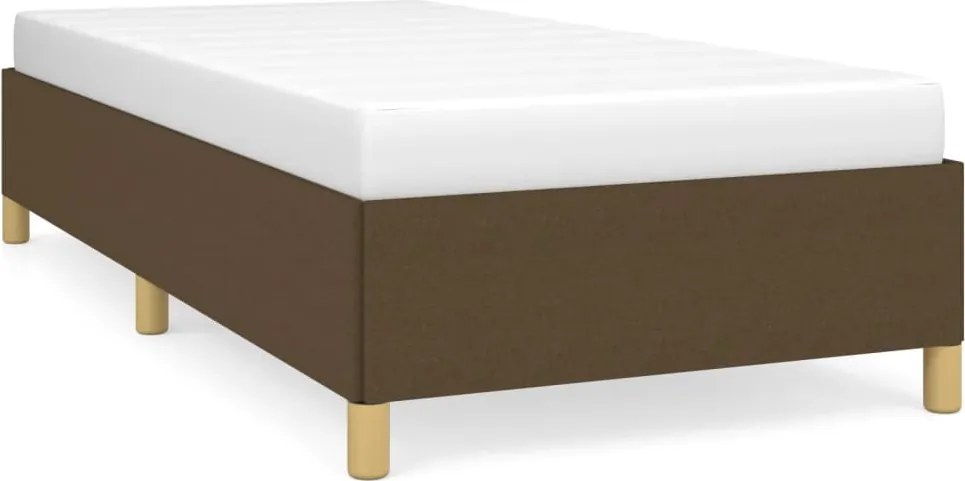 vidaXL Cadru de pat fără saltea, maro închis, 80x200 cm, textil