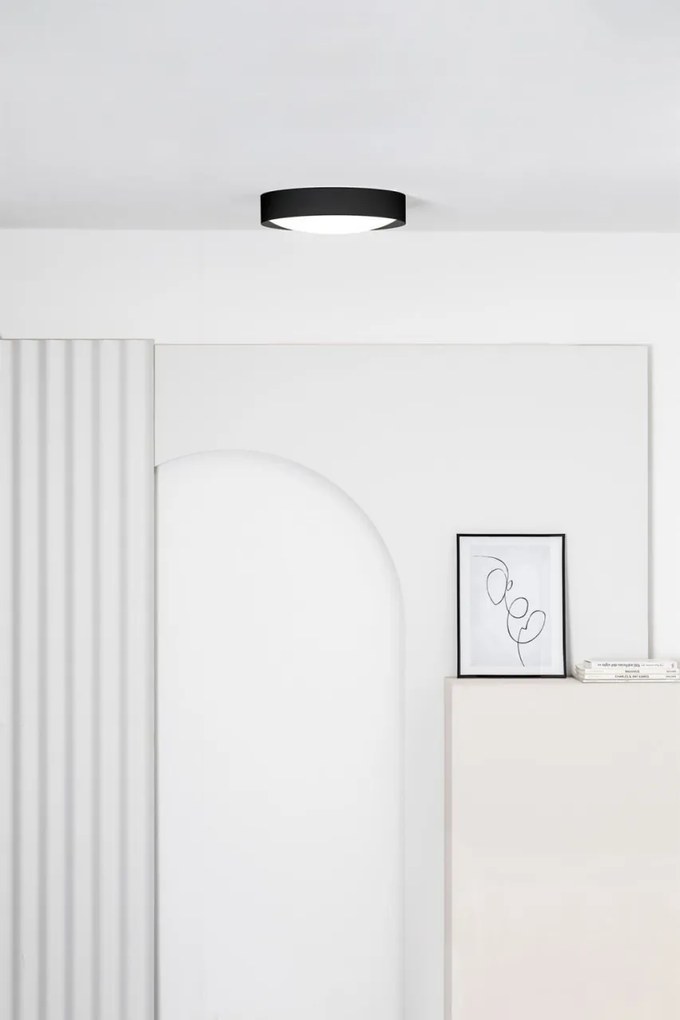 Plafoniera LED baie design slim IP44 VUK negru
