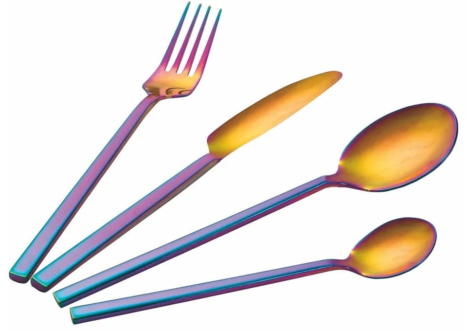 Set tacâmuri din oțel multicolor 24 buc. Stylo – VDE Tivoli 1996