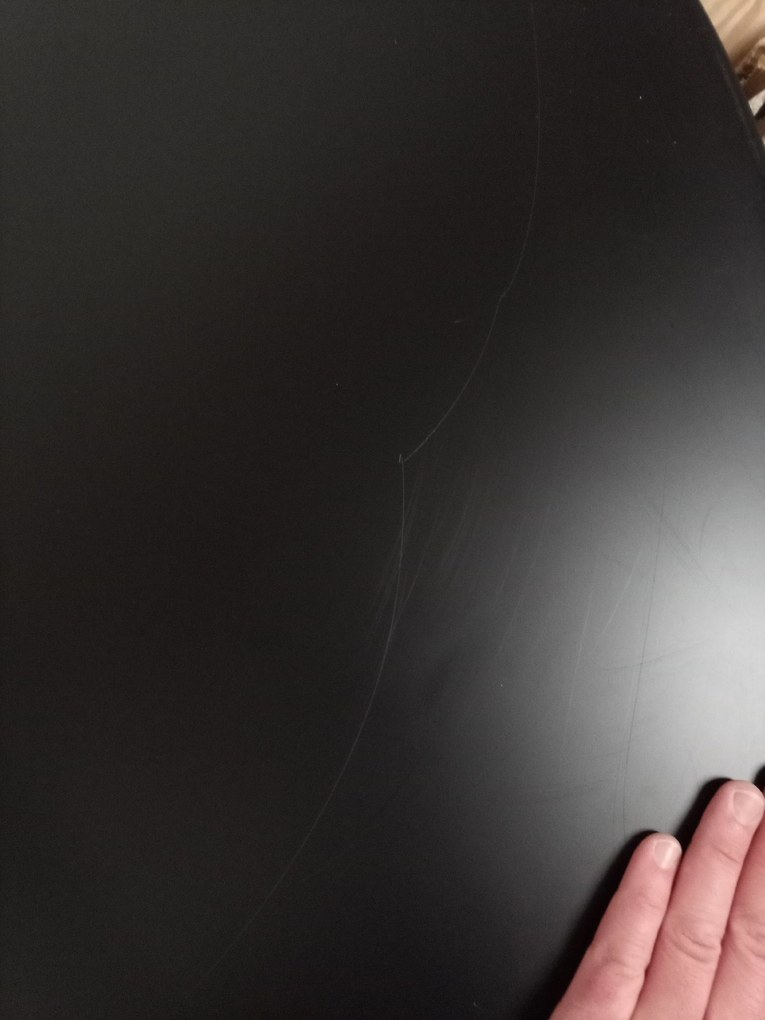 OFERTA Masa de dining neagra OSLO 90x90 II. calitate